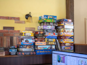 ボードゲームの山